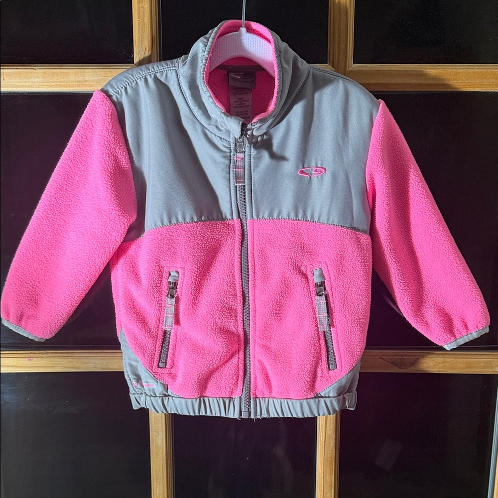 Champion Pink and Gray Fleece Jacket